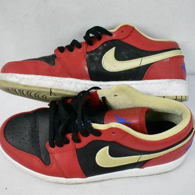 Nike Air Jordan Shoes. Red/Black/Tan size 9.5