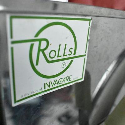 Red/Tan Wheelchair by Rolls Invacare