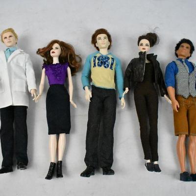 5 pc Twilight Barbie Dolls Set