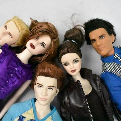 5 pc Twilight Barbie Dolls Set