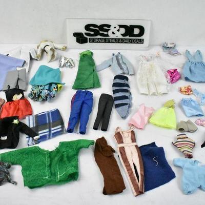 30+ pieces Doll Clothing, Mostly 