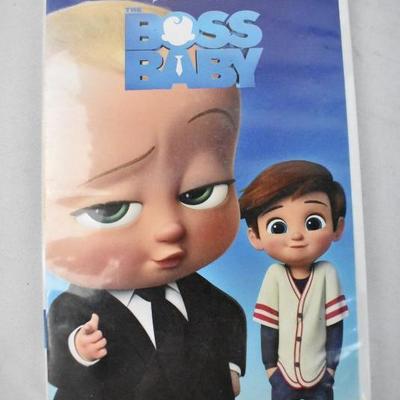 3 pc Misc Toys: Hot Wheels Car (New) Boss Baby DVD (open) & Growing Frogs Book