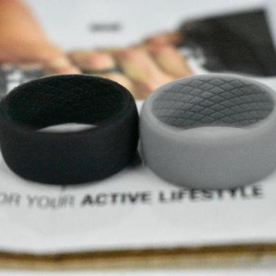 Silicone Fitness Rings: 3 Women's 2 Men's