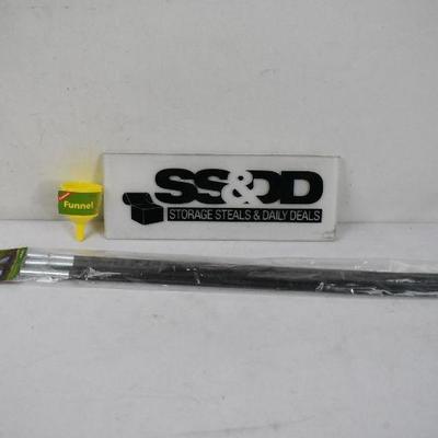 Coghlans Camping Equipment, 2 pc: SMall Funnel & Fiberglass Tent Pole Kit - New