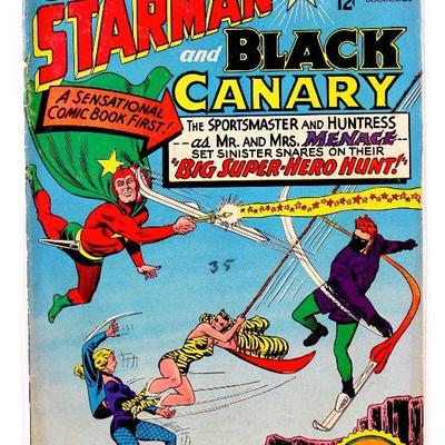 BRAVE and The BOLD #62 Starman & Black Canary KEY Silver Age Comic Book 1965 DC Comics VG