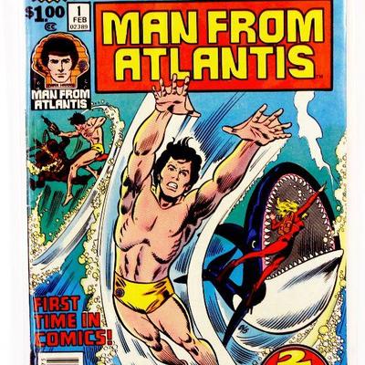MAN FROM ATLANTIS #1 based on NBC TV Series Mark Harris Bronze Age 1978 Marvel Comics VF