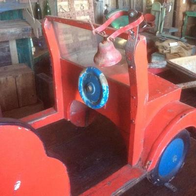 Vintage Carnival Ride Fire Truck