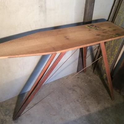 Antique Wood Ironing Board 