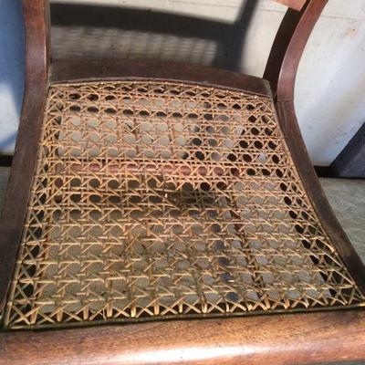 Antique Small Caned Chair