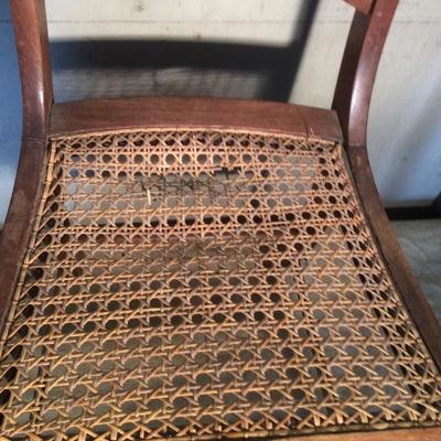 Antique Small Caned Chair