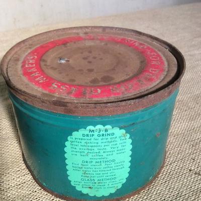 Vintage MJB Coffe Can w/ Lid