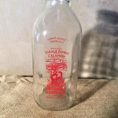 Strauss Family Creamery Milk Bottle