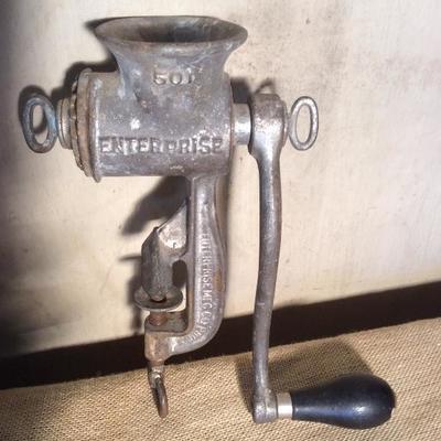 Vintage Enterprise Meat Grinder