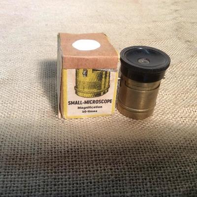 Vintage Small Microscope w/ Box