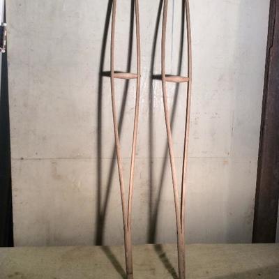 Antique Wood Crutches (Pair)