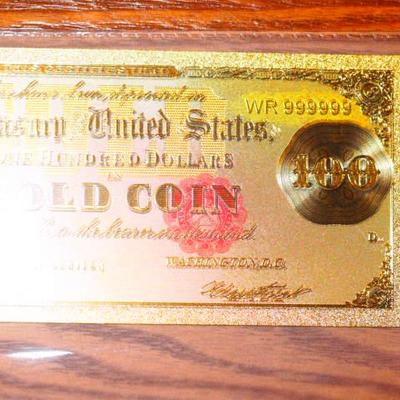  100 Dollar Gold Bank Note 1911