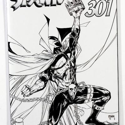 SPAWN #301 Todd McFarlane Black & White VARIANT Cover I - 2019 Marvel Comics - New NM