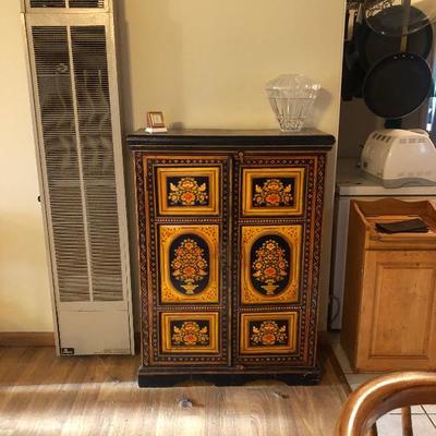 Hand Painted Cabinet. 
