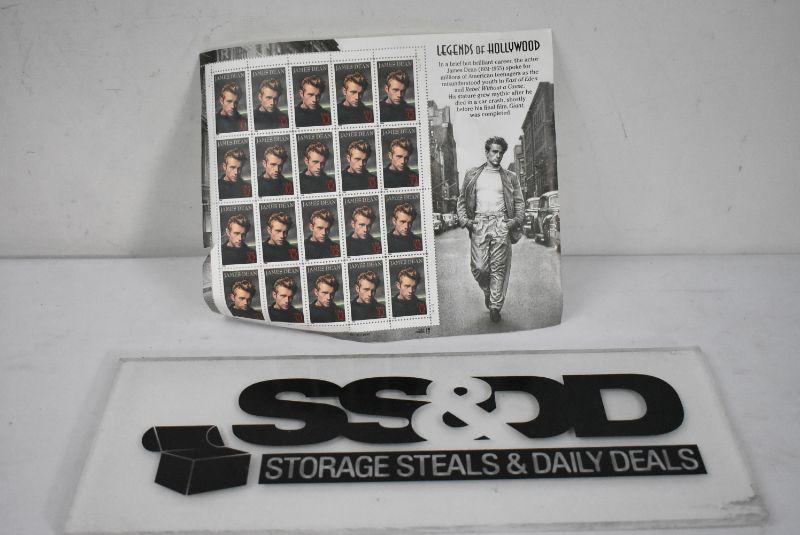 James Dean Stamps, 32 Cent Stamps, Sheet of 20, (6.40) Unused New