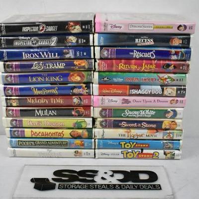 24 Disney Movies on VHS: Inspector Gadget -to- Toy Story 2 ...