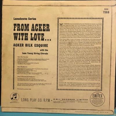 Lot #21 Acker Bilk Esquire - From Acker with love: 33sx 1568 