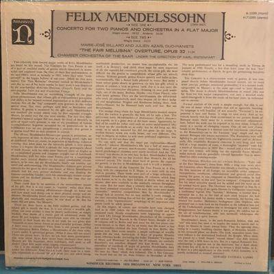 Lot #51 Felix Mendelssohn - Concerto for Two Pianos: H-71099
