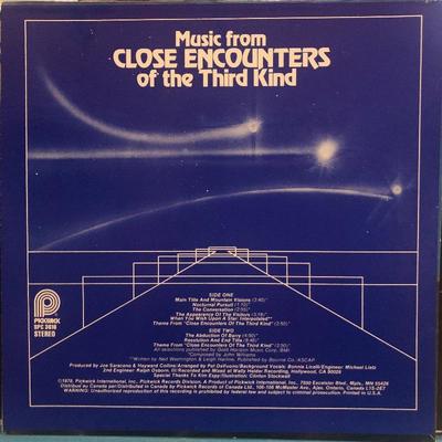 Lot #55 Music from Close Encounters of the Third Kind: SPC-3616