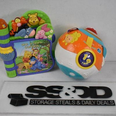 2 Infant/Toddler Vtech Toys: Winnie the Pooh Storybook and Move & Crawl Ball
