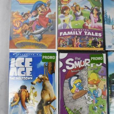 8 Kids Movies on DVD: American Tail -to- Two Brothers. Sealed - New