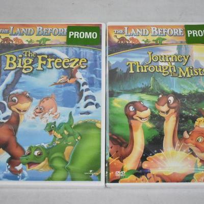 4 Land Before Time Movies on DVD. Sealed - New