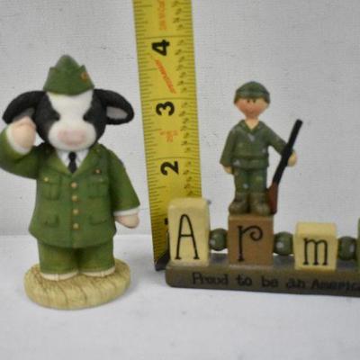 2 pc Army Figurines