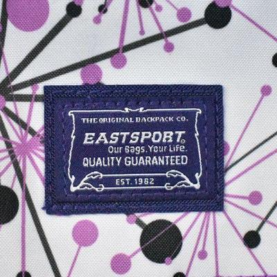 Eastsport Backpack: Eggplant, Orchid, White/Gray/Black Starbursts - New