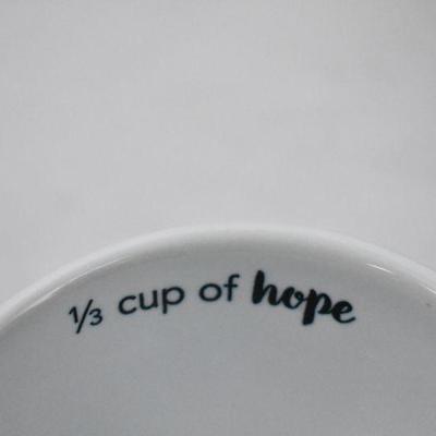 Ceramic Measuring Cups Peace/Hope/Love/Joy