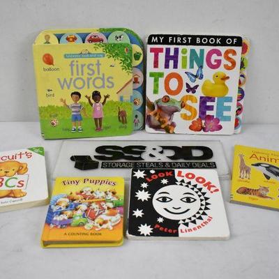 Qty 6 Board Books: Tiny Puppies -to- Usborne First Words