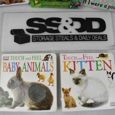 Qty 5 Board Books: Animals -to- Touch & Feel Kitten