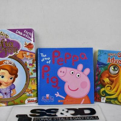 Qty 6 Kids Books: Max the Minnow -to- Sofia the First
