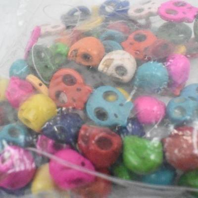 Misc Colorful Beads: Peace Signs, Skulls, and Pumpkins
