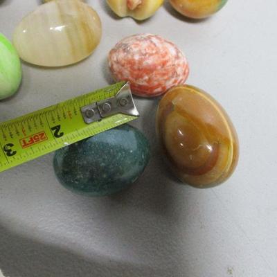 Lot 10 - Polished Marble Stone Eggs