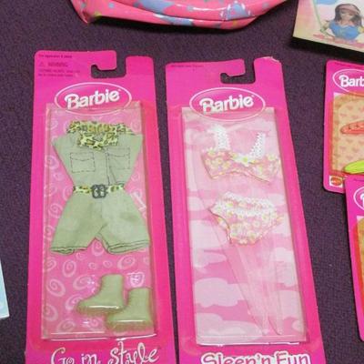 Lot 11 - Barbie Items - Clothes & Stickers