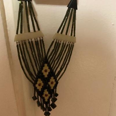 Vintage Boho Chic Tribal style Bib Necklace