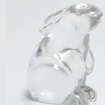 Baccarat Crystal Sitting Rabbit Figurine 