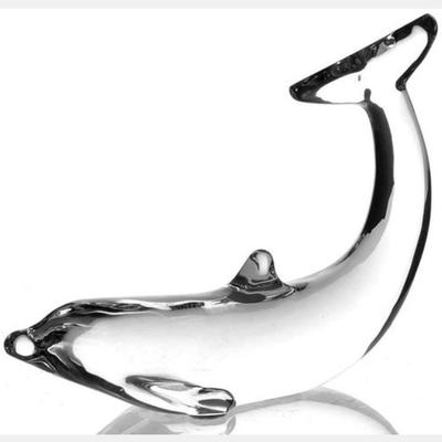 Vintage Baccarat Crystal Dolphin Figurine