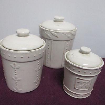 Lot 31 - Casserole Dish - Canisters - Cookie Jar