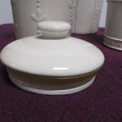 Lot 31 - Casserole Dish - Canisters - Cookie Jar