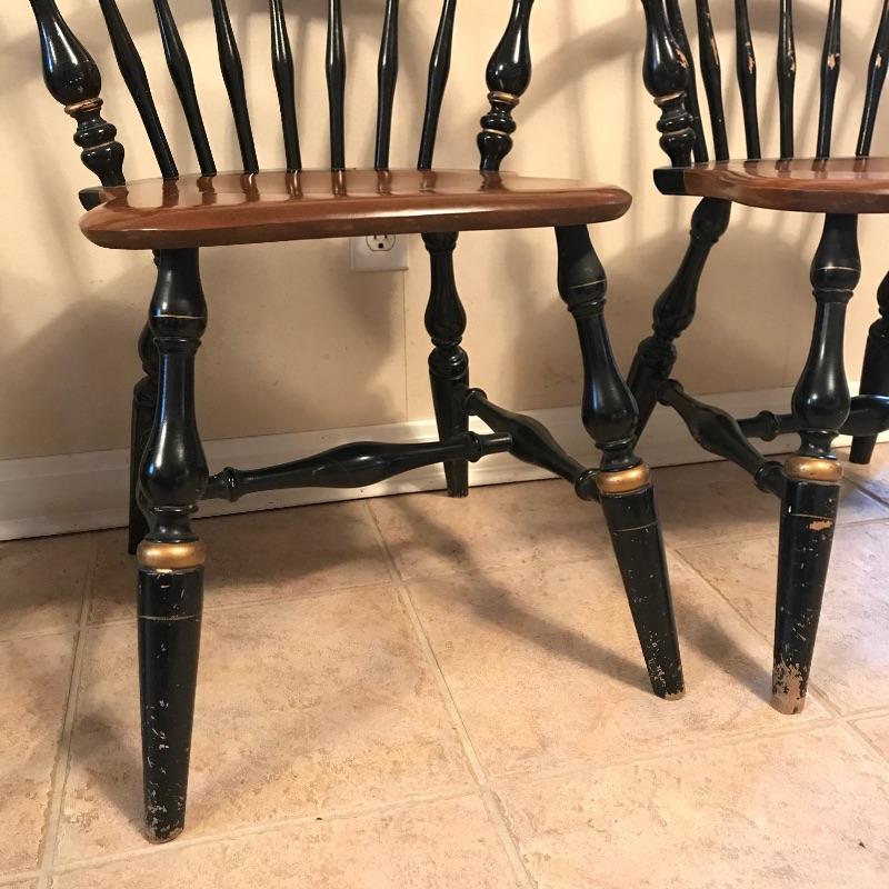 Ethan allen comb back chair hot sale