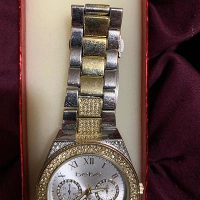 BeBe Rhinestone Watch