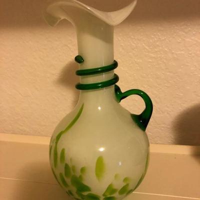Vintage Mid Century Modern Iridescent Vase