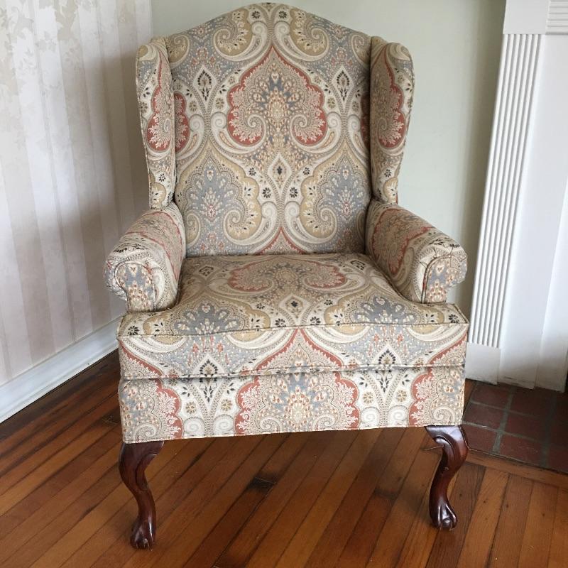 Lot 54 - Fairfield Wingback Chair | EstateSales.org