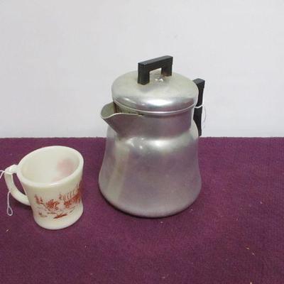 Lot 46 - Coffee Pot & Cup