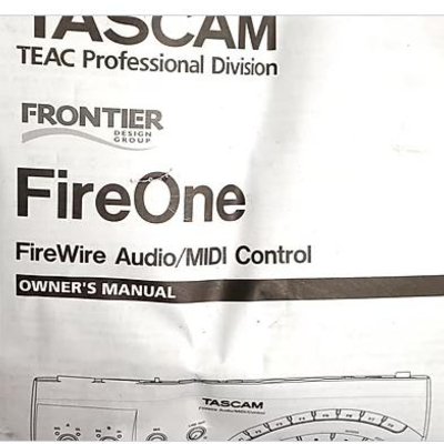 Audio MIDI Control FireOne TASCAM